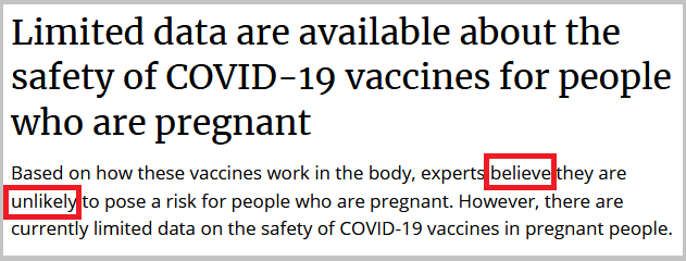 covid vaccine pregnant women