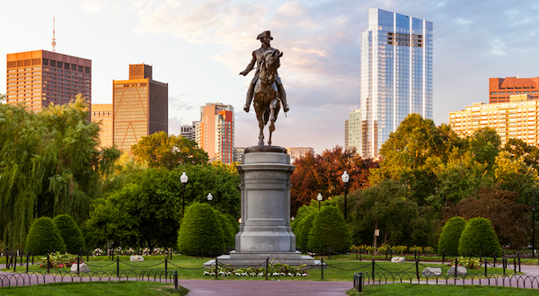 George Washington Statue in Boston Massachusetts