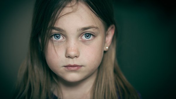 Young Girl Staring Ahead